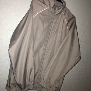 Grey windbreaker
